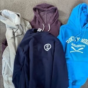 4 sweatshirts